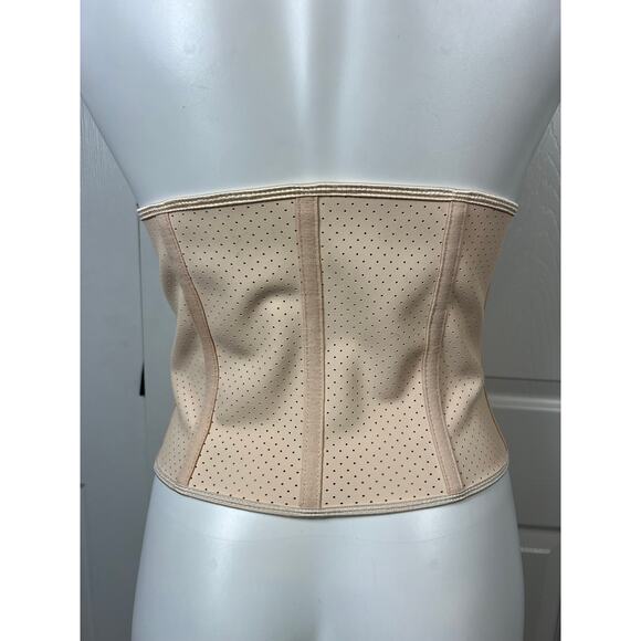 Feelingirl Latex Waist Cincher Corset Cream Size Medium - Picture 7 of 10